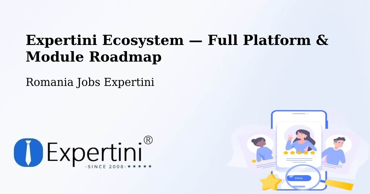 Expertini Ecosystem — Full Platform & Module Roadmap – Cut